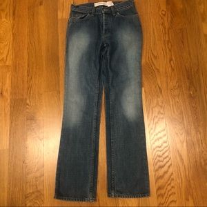 Gap Vintage Cotton High Rise Bootcut Semi-Evase Blue Denim Jeans 0 1
